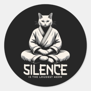 Kung Fu Chinese Kung Fu Asian Kung Fu Self Defence Classic Round Sticker