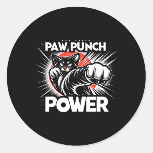 Kung Fu Chinese Kung Fu Asian Kung Fu Self Defence Classic Round Sticker