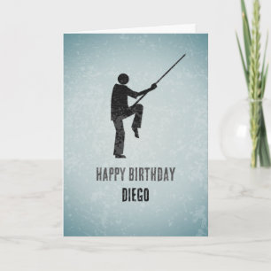 Kung Fu Fighter - Martial Arts - Male Sports Theme Card