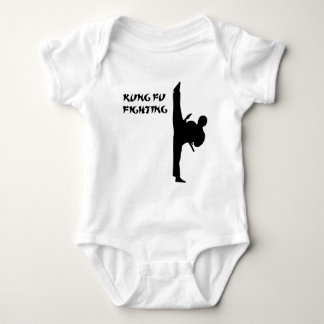 Kung Fu Front Kick Baby Bodysuit