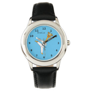 Kung Fu giraffe cartoon illustration Watch