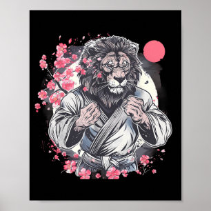 Kung Fu Lion Sakura Mma Kickboxing Judo Taekwondo Poster