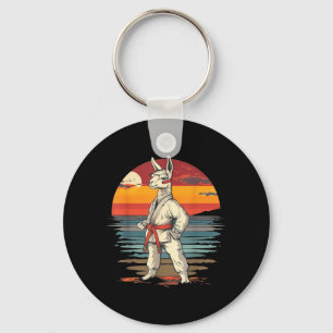 Kung Fu Llama Judo Taekwondo Martial Arts Beach Key Ring