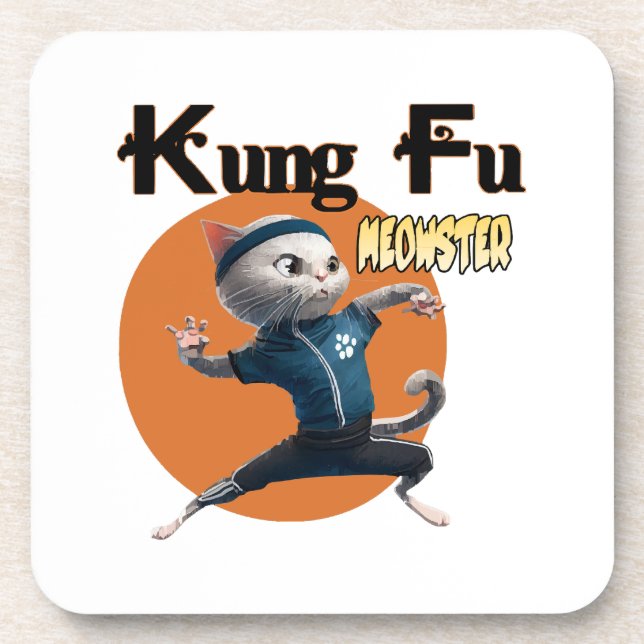 Kung Fu Meowster Coaster (Front)