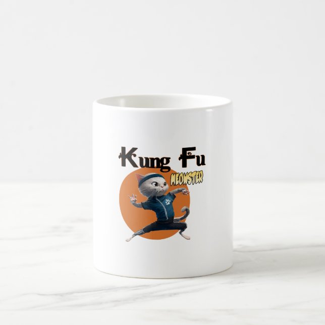 Kung Fu Meowster Coffee Mug (Center)