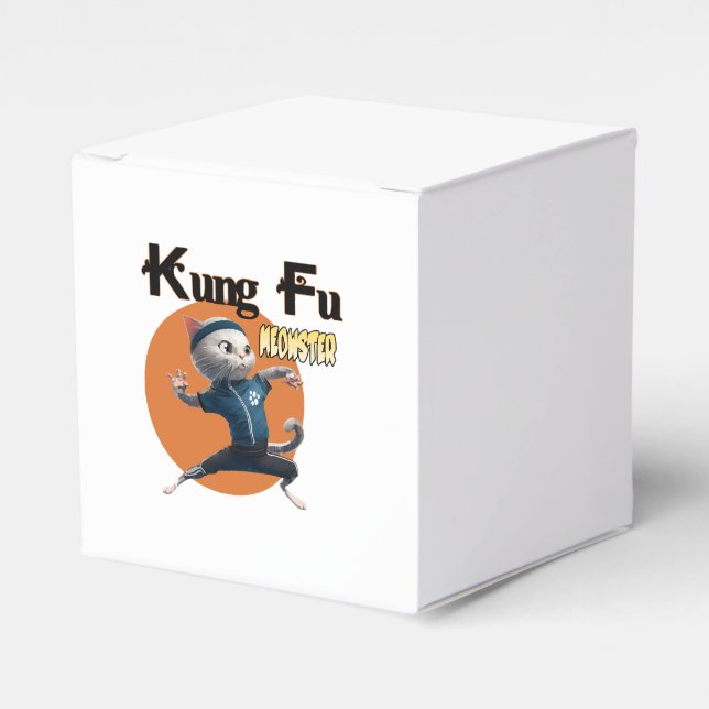 Kung Fu Meowster Favour Box (Front Side)