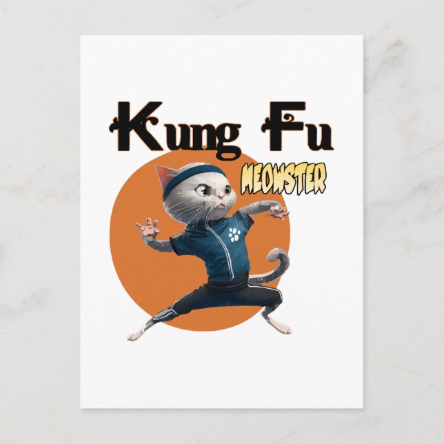 Kung Fu Meowster Postcard (Front)