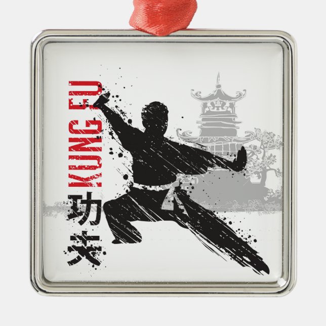 Kung Fu Metal Ornament (Front)