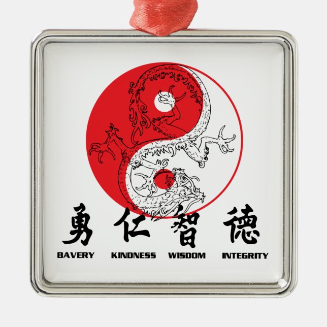 Kung Fu Metal Tree Decoration (Front)