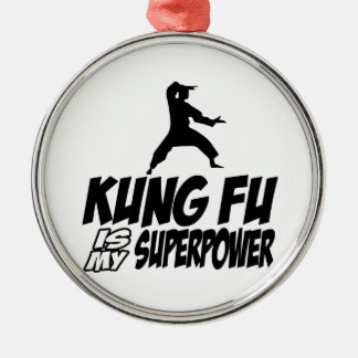 Kung fu my super power metal ornament