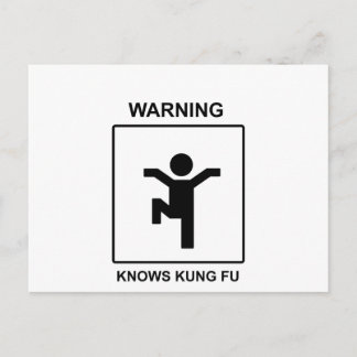 Kung Fu Postcard