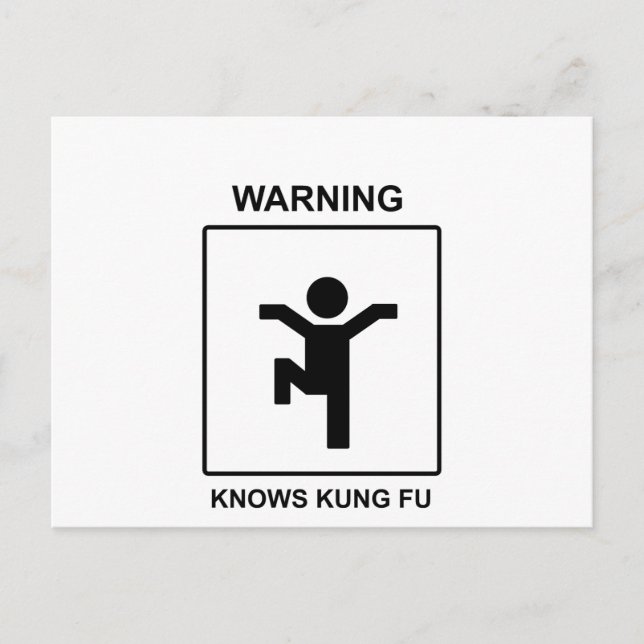Kung Fu Postcard (Front)