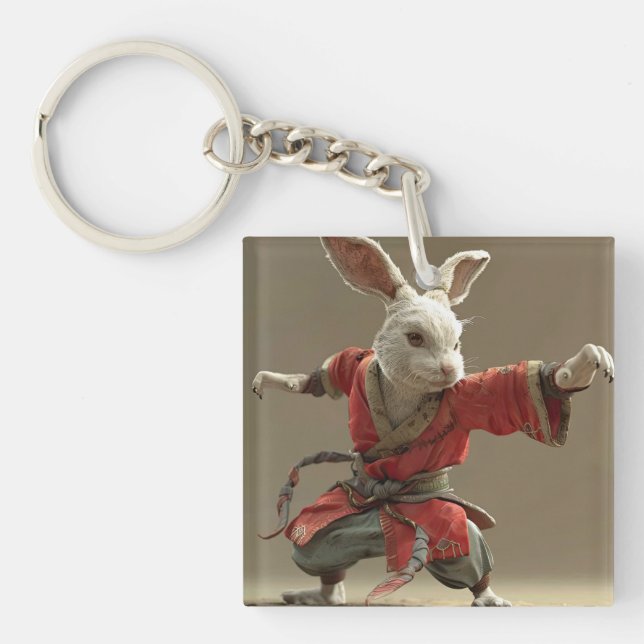 Kung Fu Rabbit Key Ring (Front)