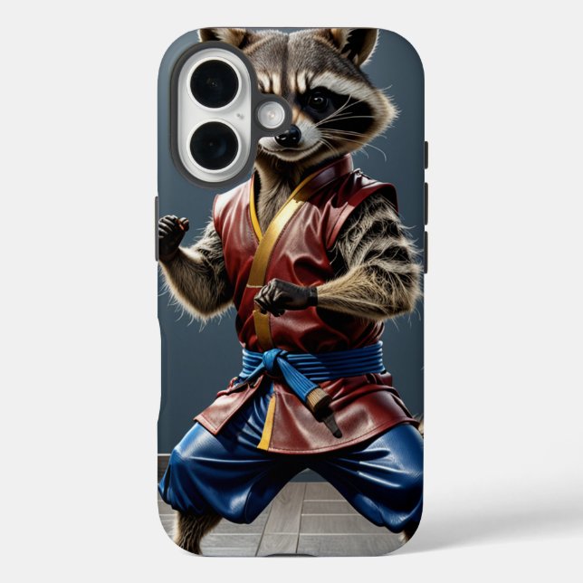 Kung fu Racoon Case-Mate iPhone Case (Back)