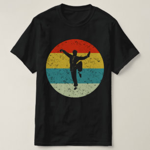 kung fu retro vintage silhouette 70s T-Shirt