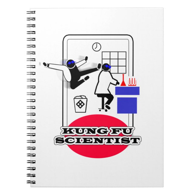 Kung Fu Scientist Notebook (Front)