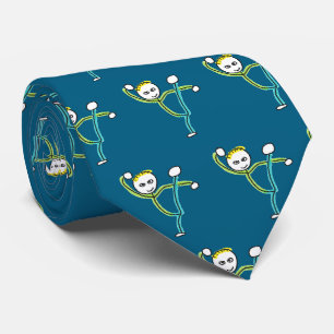 Kung Fu Stickman Tie
