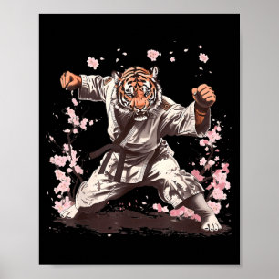 Kung Fu Tiger Jiu-Jitsu Taekwondo Kickboxing Poster