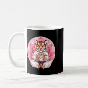 Kung Fu Tiger Lotus Flower Kickboxing Taekwondo Coffee Mug