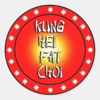 Kung Hei  Fat Choi Classic Round Sticker