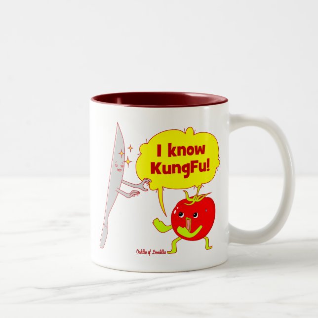 KungFu Tomato Doodle Art Mug (Right)