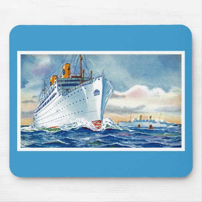 Kungsholm and Gripsholm at Sea Mouse Pad (Front)