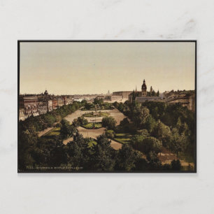 Kungstradgarden, Stockholm, Sweden classic Photoch Postcard