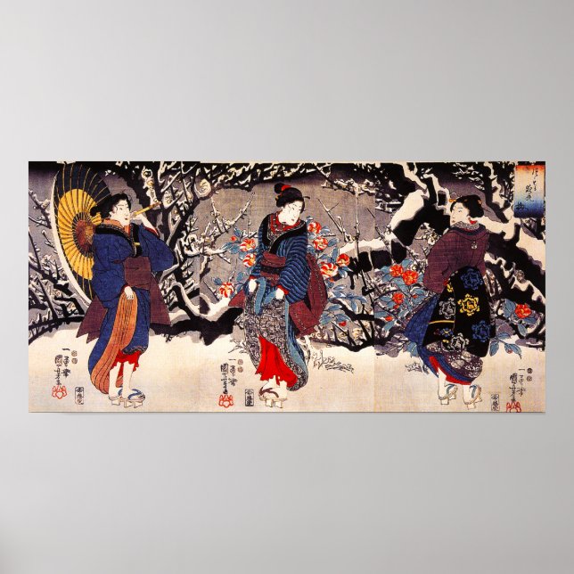 Kuniyoshi Three Women Poster (Front)