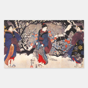 Kuniyoshi Three Women Stickers