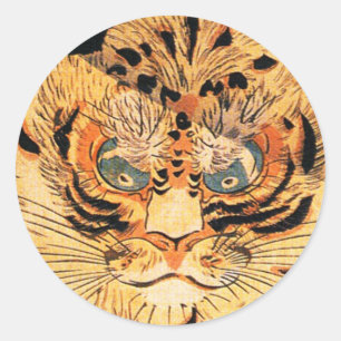Kuniyoshi Tiger Stickers