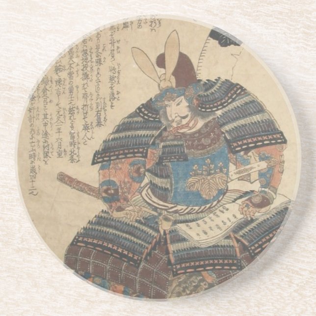 Kuniyoshi Utagawa Samurai Coaster (Front)