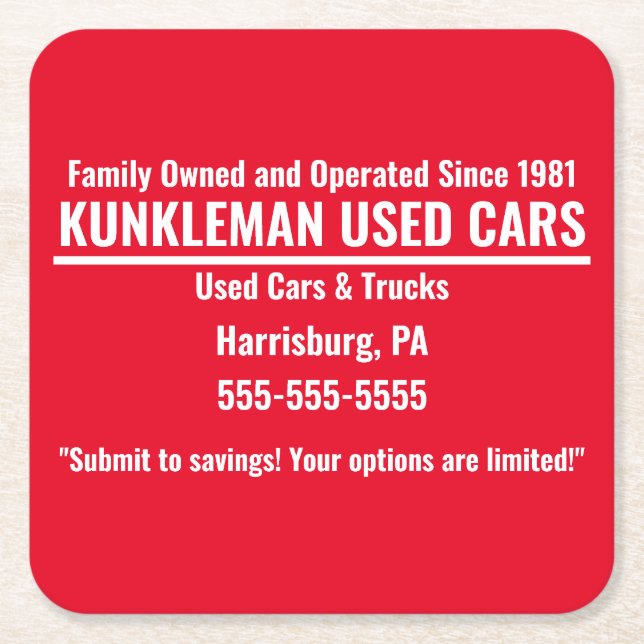 Kunkleman Coasters (Front)