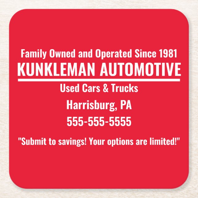 Kunkleman Coasters (Front)