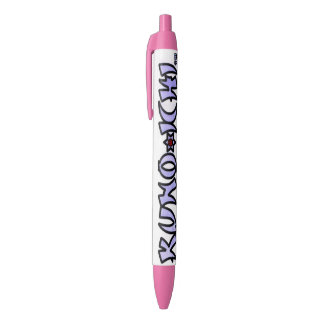 KUNOICHI* "Pink Trim Pen" (Black Ink) Black Ink Pen