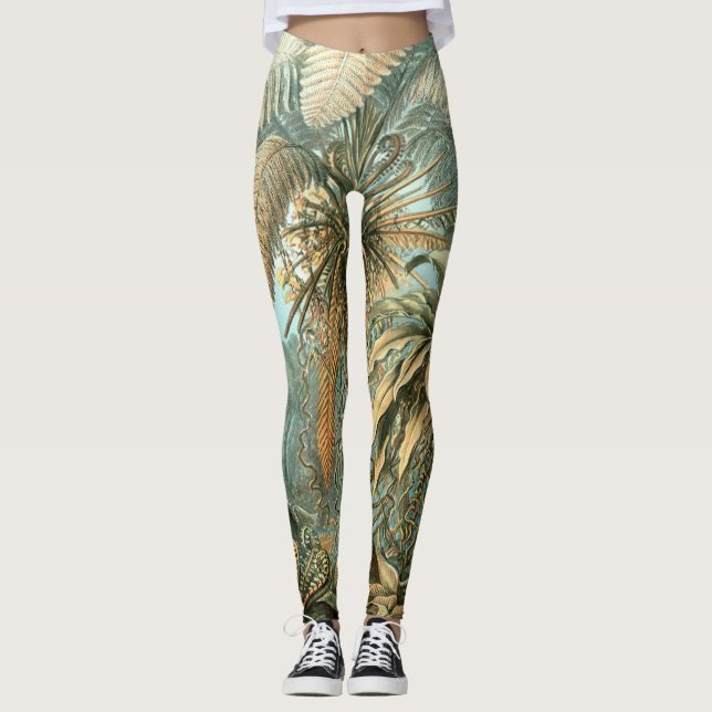 Kunstformen der Natur, Filicinae - Ernst Haeckel Leggings (Front)