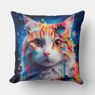 Kunstvolle Katze Cushion