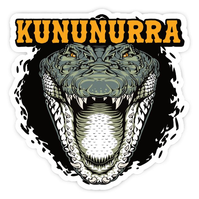 Kununurra, Western Australia Crocodile Sticker (Kununurra Western Australia Crocodile Sticker)