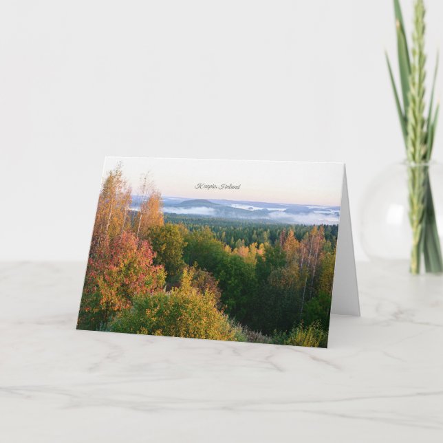 Kuopio, Finland, autumn landscape, Card (Front)