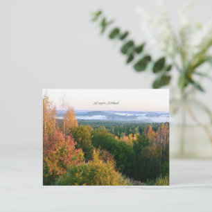 Kuopio, Finland, autumn landscape, Postcard