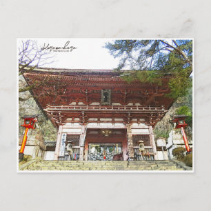 Kurama-dera (Nio-mon Gate [Gate of Deva]) Postcard