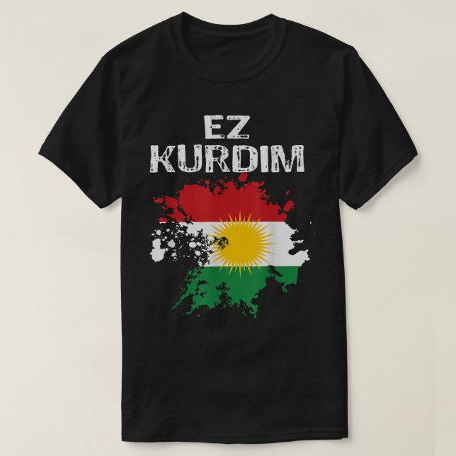 Kurden Kurdistan Newroz Kurdi Flag Her Biji Kurdis T-Shirt (Design Front)