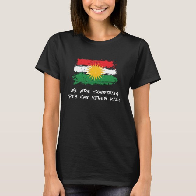 Kurdic Kurdistan Flag Cool Slogan T-Shirt (Front)