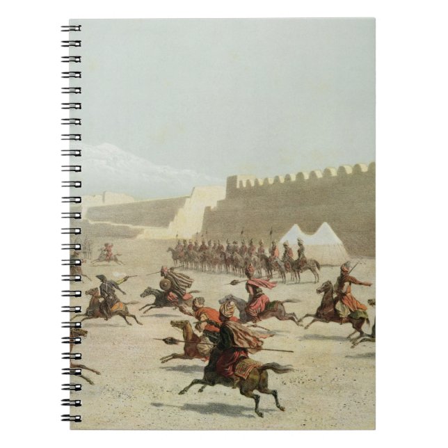Kurdish and Tatar Warriors at Sadar Abbat, Armenia Notebook (Front)