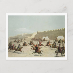 Kurdish and Tatar Warriors at Sadar Abbat, Armenia Postcard