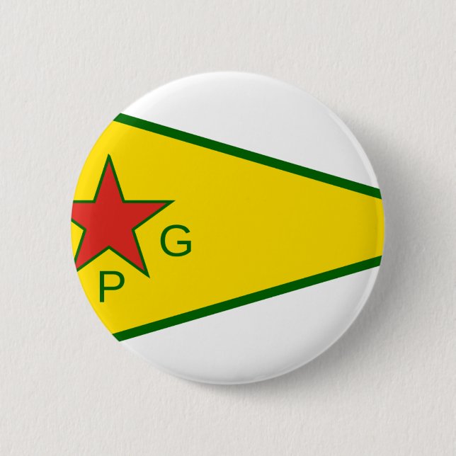 Kurdish Freedom Fighters 6 Cm Round Badge (Front)