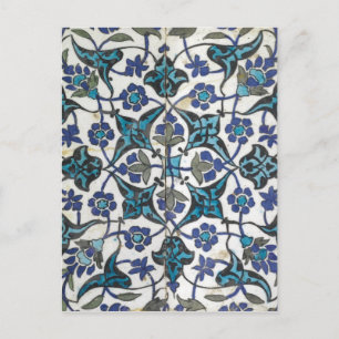 Kurdish pottery tile, Syria, circa 17th century Postcard