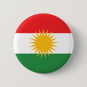 kurdistan 6 cm round badge