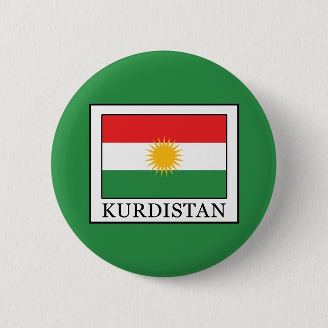 Kurdistan 6 Cm Round Badge (Front)