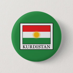 Kurdistan 6 Cm Round Badge