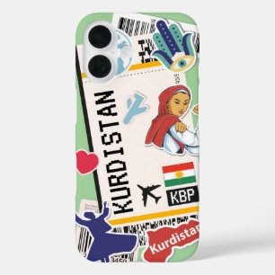 Kurdistan Boarding Pass iPhone 16 Case